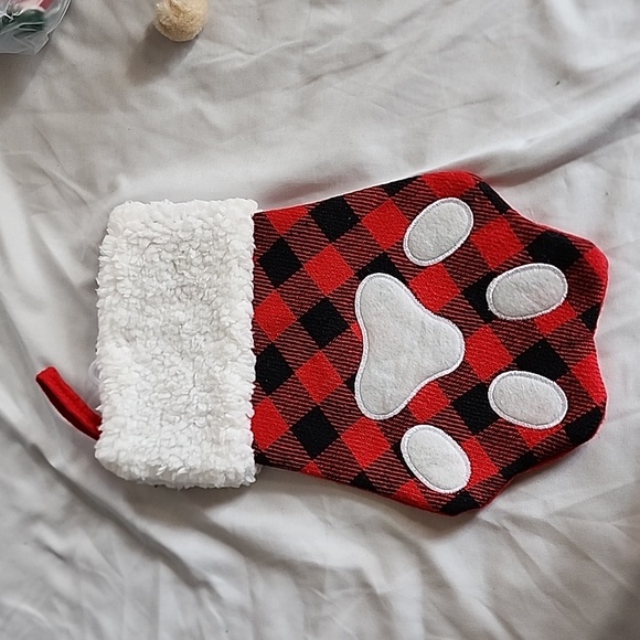 unbranded Other - Dog christmas paw stocking 13" nwt